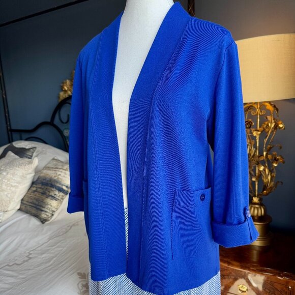 Alia Blue Cardigan With Pockets - Picture 2 of 7